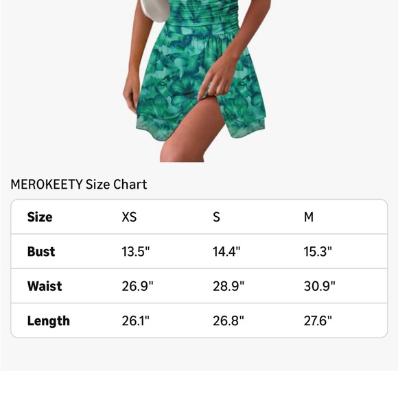 Strapless Green Floral Sundress - Elegant Summer Dress - Picture 4 of 4